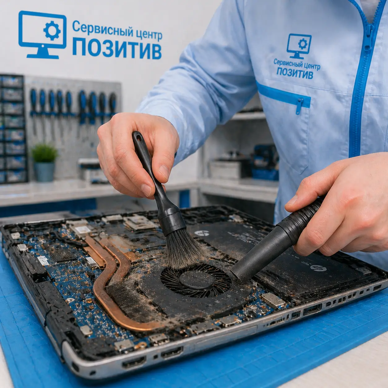 чистка ноутбука HP в Сестрорецке
