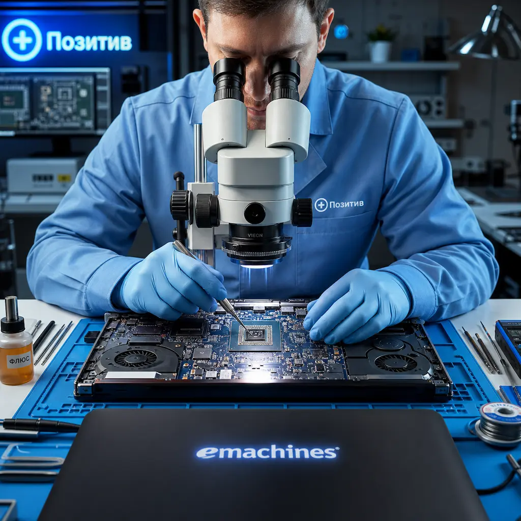 Замена видеокарты ноутбука Emachines в Сестрорецке
