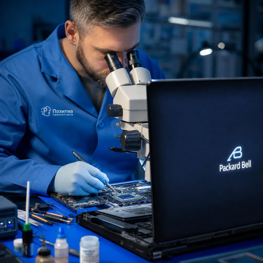 Замена видеокарты ноутбука Packard Bell в Сестрорецке
