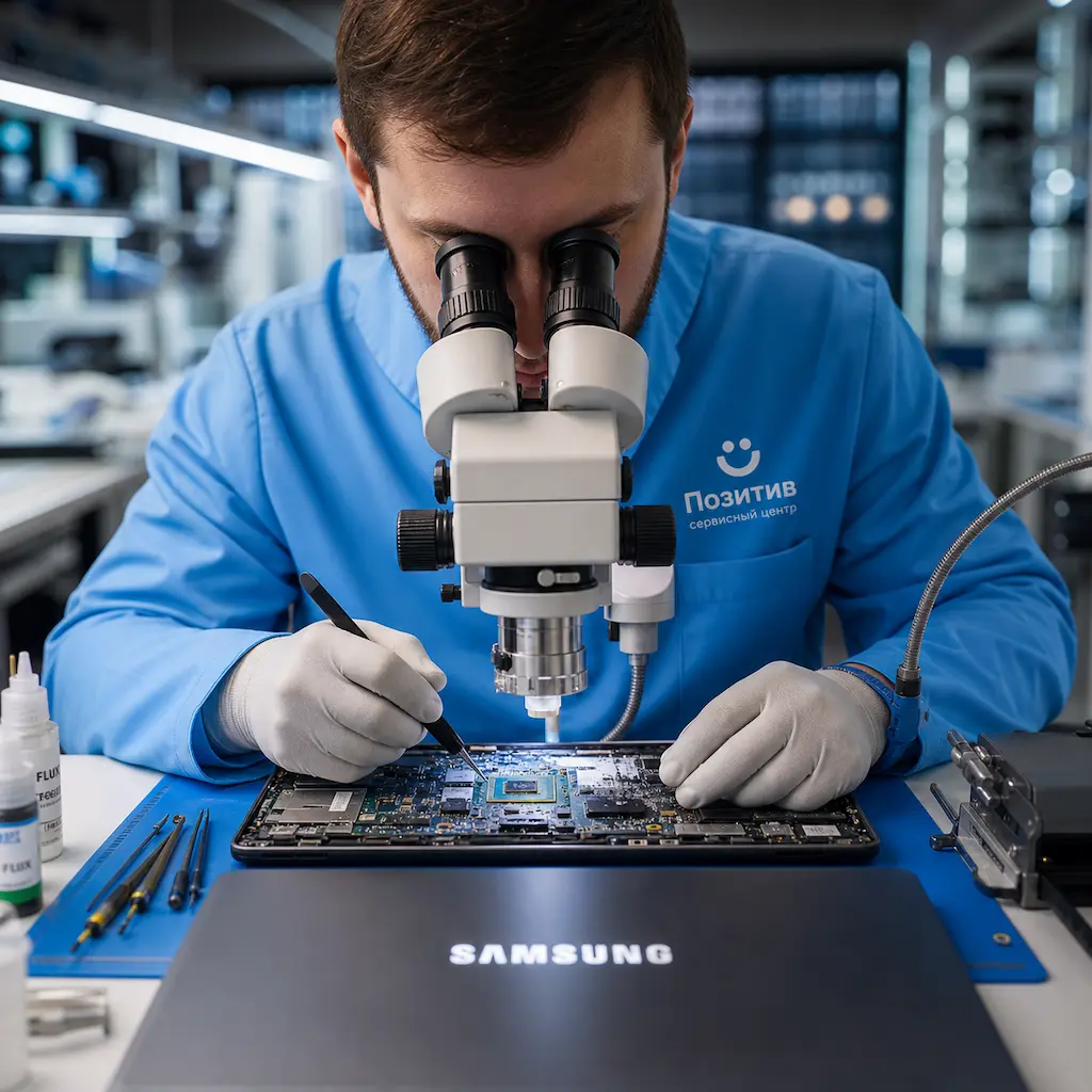 Замена видеокарты ноутбука Samsung в Сестрорецке