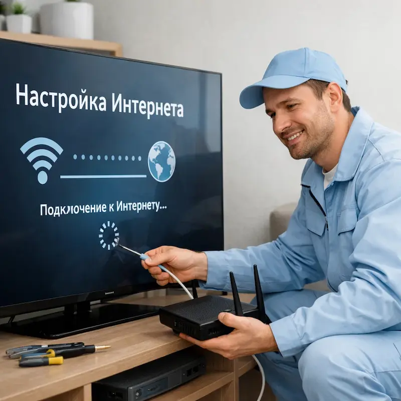 Настройка интернета на ТВ в Сестрорецке