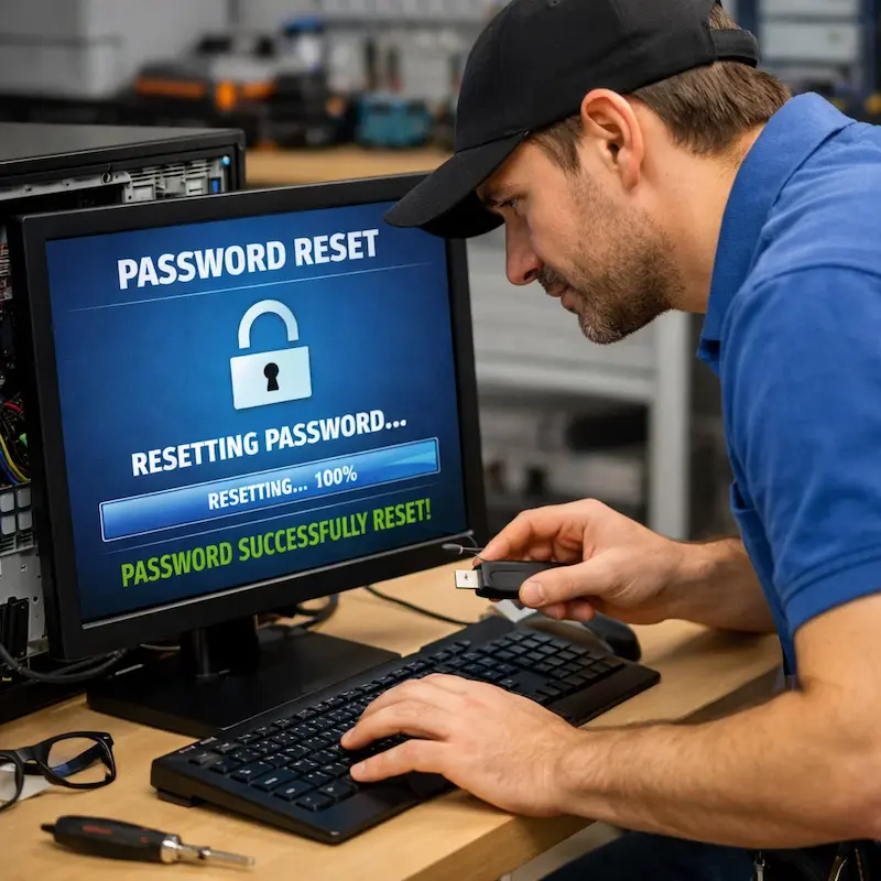 Сброс пароля от компьютера в Сестрорецке