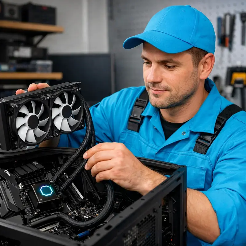 Установка водяного охлаждения на компьютер в Сестрорецке